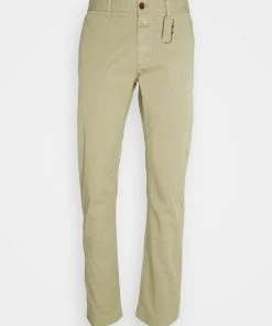CLOSED Homme CLIFTON Pantalon Classique Green Bark - Pantalon Homme Élégant et Confortable