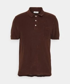 CLOSED Homme Polo à Manches Courtes Brazil Nut - Style et Confort -Promos CLOSED Magasin 913a44c17a31461badb79c579cfc90c0