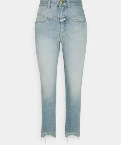 CLOSED PEDAL PUSHER Jean Boyfriend Mid Blue Femme - Jeans Large & Boyfriend