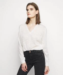 CLOSED Femme Pullover Ivory - Pull en Laine Douce et Confortable