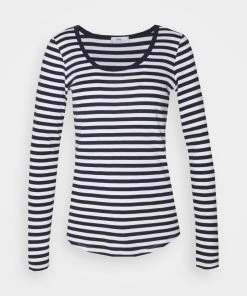 CLOSED Femme T-shirt à Manches Longues Dark Night - Haut de Mode Confortable