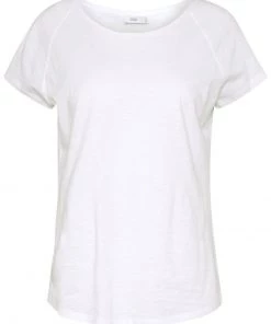 CLOSED T-Shirt Femme Basique Blanc - T-Shirt Femme Élégant et Confortable -Promos CLOSED Magasin a24180880dfb4944afc4d25b5088838a