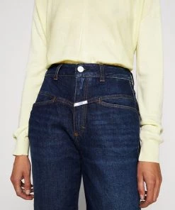 CLOSED Femme PEDAL PUSHER Jean Droit Dark Blue - Jeans droit élégant pour femme -Promos CLOSED Magasin a5242e1a8c784d36801f8b3db563bf4a