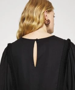 CLOSED Femme JORDYN Robe De Jour Noir - Robe d'été élégante -Promos CLOSED Magasin a7e38814268b41368bbc1ea6c30e8e6d