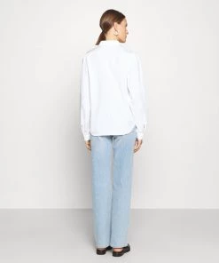 CLOSED EVIE Chemisier Blanc Femme - Chemise Élégante en Coton -Promos CLOSED Magasin a7e822e7d51a4810b41211c05ed795e6