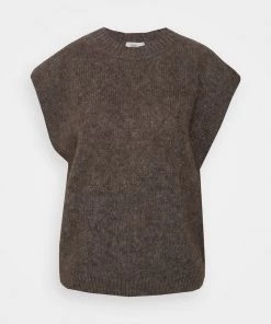 CLOSED CREW VEST Pullover Dark Nickel Femme - Pull léger et élégant