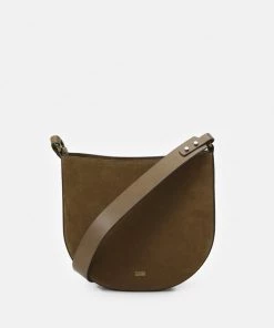 Sac Bandoulière CLOSED HALF ROUND BAG - Green Umber - Femme