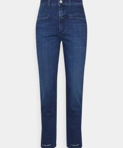 CLOSED Femme PEDAL PUSHER Jeans Fuselé Dark Blue - Jeans Mom Taille Haute - Vêtements
