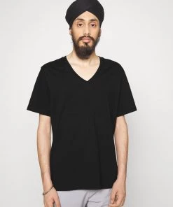 T-shirt Col V Basique Noir Homme - CLOSED