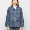 CLOSED DEAR Veste En Jean Mid Blue Wash Femme - Vestes en Jean Décontractées pour Femme