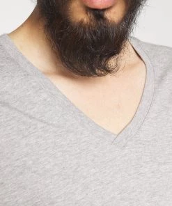 T-shirt Homme Col V Basique Gris Clair Melange - CLOSED -Promos CLOSED Magasin bc5e2ccc66a34f8ca2eb005462ba6c1d