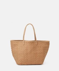 CLOSED Femme BRAIDED TOTE Cabas Natural - Sac à main tressé élégant