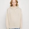 CLOSED Femme Pullover à Capuche en Laine Ivory - Sweat à Capuche Élégant -Promos CLOSED Magasin c99ec7b7cfee463f826a7bdfe5dc42c0