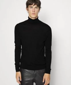Pull Col Roulé CLOSED Homme Noir - TURTLE NECK - Maille Haut de Gamme