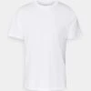CLOSED Homme T-Shirt Col Rond Basique Blanc - T-Shirt Haut de Gamme -Promos CLOSED Magasin cf82385035f7458482d6caadd1cb28a7