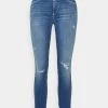 CLOSED Femme PUSHER Jeans Skinny Bleu Moyen - Jean Slim Taille Haute -Promos CLOSED Magasin d3edec36b1c64e2091c4106e0b79ea0f