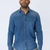 CLOSED Homme BASIC AUS Chemise Bleue - Chemise Détente pour Homme -Promos CLOSED Magasin d3f3f08619a24ed099668dd3d0a3bd37