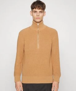CLOSED Homme Pullover Zippé Wild Honey - Maille Haut de Gamme
