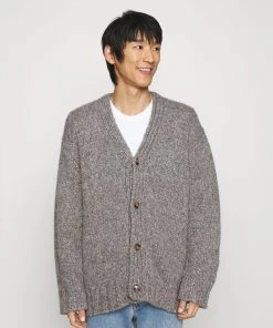 Gilet Cardigan CLOSED Homme Gris Clair Melange - Vêtements en Maille