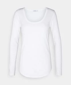CLOSED Femme T-Shirt à Manches Longues Ivory - T-Shirt Femme Élégant et Confortable