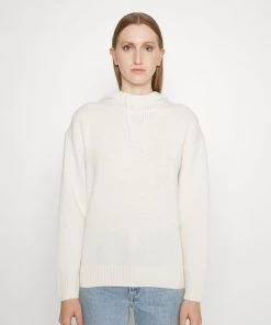 CLOSED Femme Pullover Ivory - Pull en Laine Élégant et Confortable