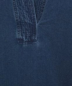 CLOSED Femme NYSSA Blouse Bleu Moyen - Élégance et Confort -Promos CLOSED Magasin d7051a760e8e41b5a00dd7a0e3ac9253