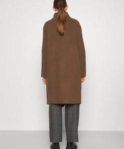 CLOSED Femme SHEHO Manteau Classique Marron Tawny - Manteau Élégant pour Femme -Promos CLOSED Magasin d775d742562048a69aac773b7bd2aa39