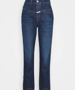 CLOSED Femme PEDAL PUSHER Jean Droit Dark Blue - Jeans droit élégant pour femme -Promos CLOSED Magasin d7823e625a394aab86a572b18173e52b