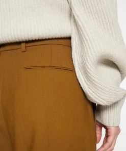 CLOSED Femme DOLA Pantalon Classique Marron Tawny - Pantalon Élégant et Confortable -Promos CLOSED Magasin e3a7e8391d8e47afb707fabc7163f26d