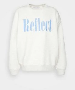 CLOSED REFLECT CREWNECK Sweatshirt Femme - Gris Clair Melange | Sweatshirt Élégant et Confortable