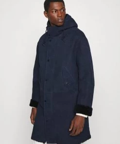 CLOSED Homme Veste en Shearling D'hiver - Dark Indigo | Manteau Chaud et Élégant -Promos CLOSED Magasin e4e11a6e36d2468cbf6ccc33ea00b5d7