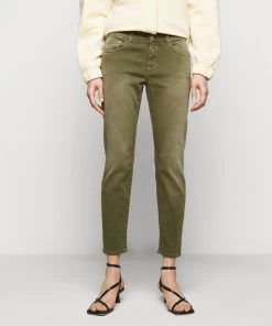 CLOSED Femme BAKER Jean Slim Green Umber - Jean Slim Femme Vert Brun