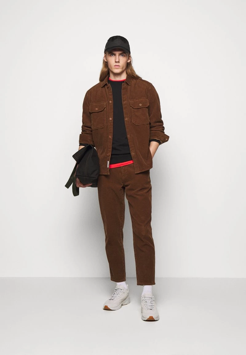 Pantalon Classique Tapered Homme CLOSED X LENT - Chocolate Brown 4 Pantalon Classique Tapered Homme CLOSED X LENT - Chocolate Brown – Image 2