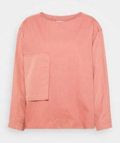 CLOSED Femme RUBY T-Shirt à Manches Longues Dusty Brick - T-shirt Femme Élégant et Confortable