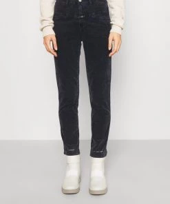 CLOSED Femme PEDAL PUSHER Pantalon Classique Dark Night - Pantalon Taille Haute Élégant