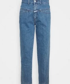 CLOSED Femme PEDAL PUSHER Jean Droit Mid Blue - Jeans Taille Haute Décontracté -Promos CLOSED Magasin f1aef369abf84a97bb6e6d1b5b4d3870