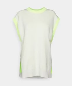 Promos CLOSED Magasin 6 Pullover Femme à Col Rond CLOSED - Veste en Laine Mélangée, Couleur Ivoire