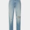 CLOSED X LENT Jean Boyfriend Femme - Taille Grande - Bleu Moyen -Promos CLOSED Magasin fe4191e5d6184d00b4113195cf5ea5fa