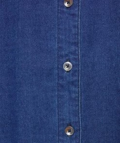 CLOSED GATHERED SHIRT Blouse Femme Bleu Foncé - Élégance et Confort -Promos CLOSED Magasin ff4449d44def4e23803236a87949b984